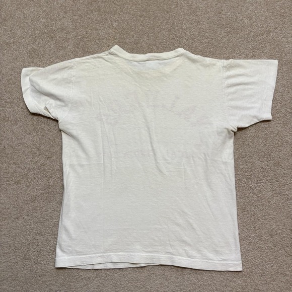 Vtg 70s Champion Shirt Valders Physical Education Small Blue Bar White USA Tee - Picture 4 of 11